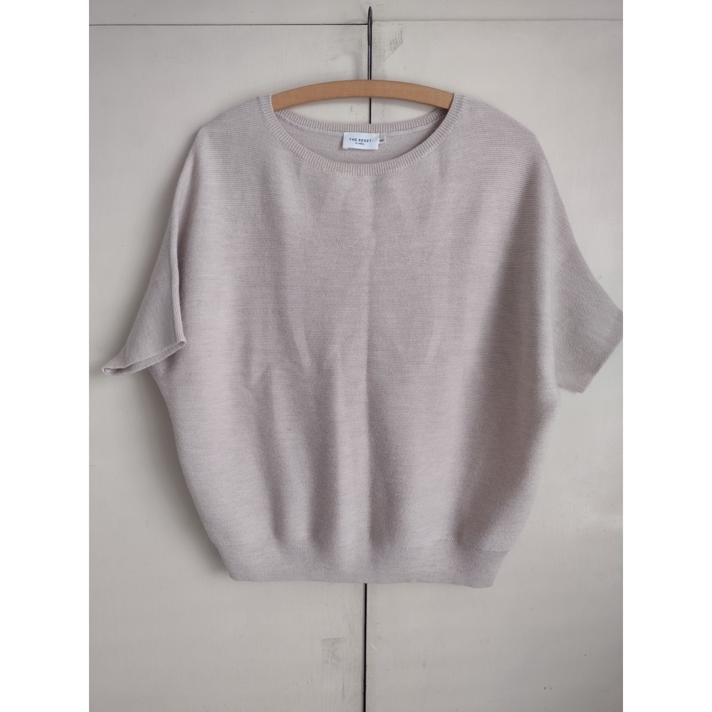 The Reset R Label Essential Pullover Sweater Top Sz S M Wool Minimalist Capsule